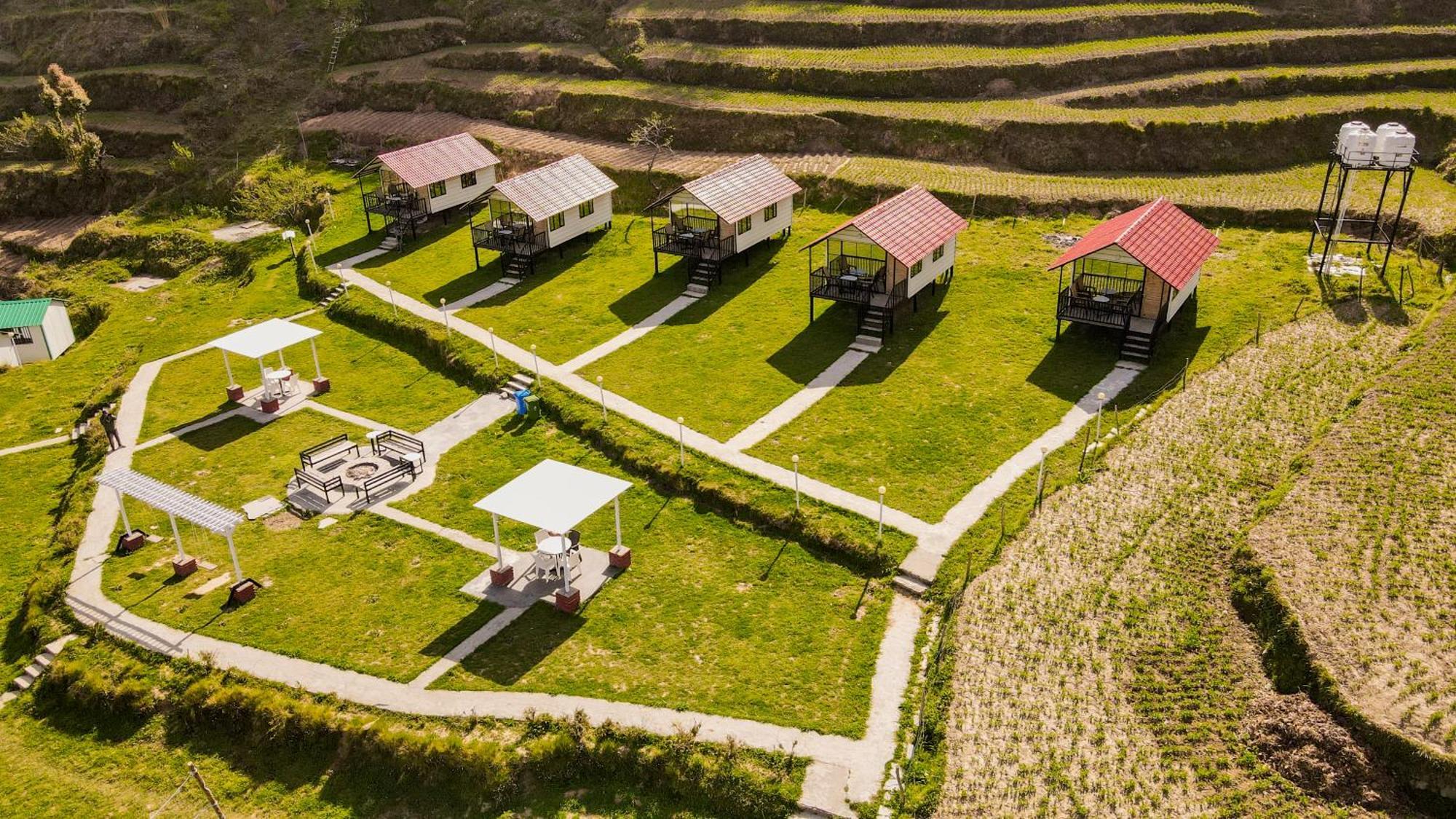 The Hillside Cottages Kanatal Exterior foto